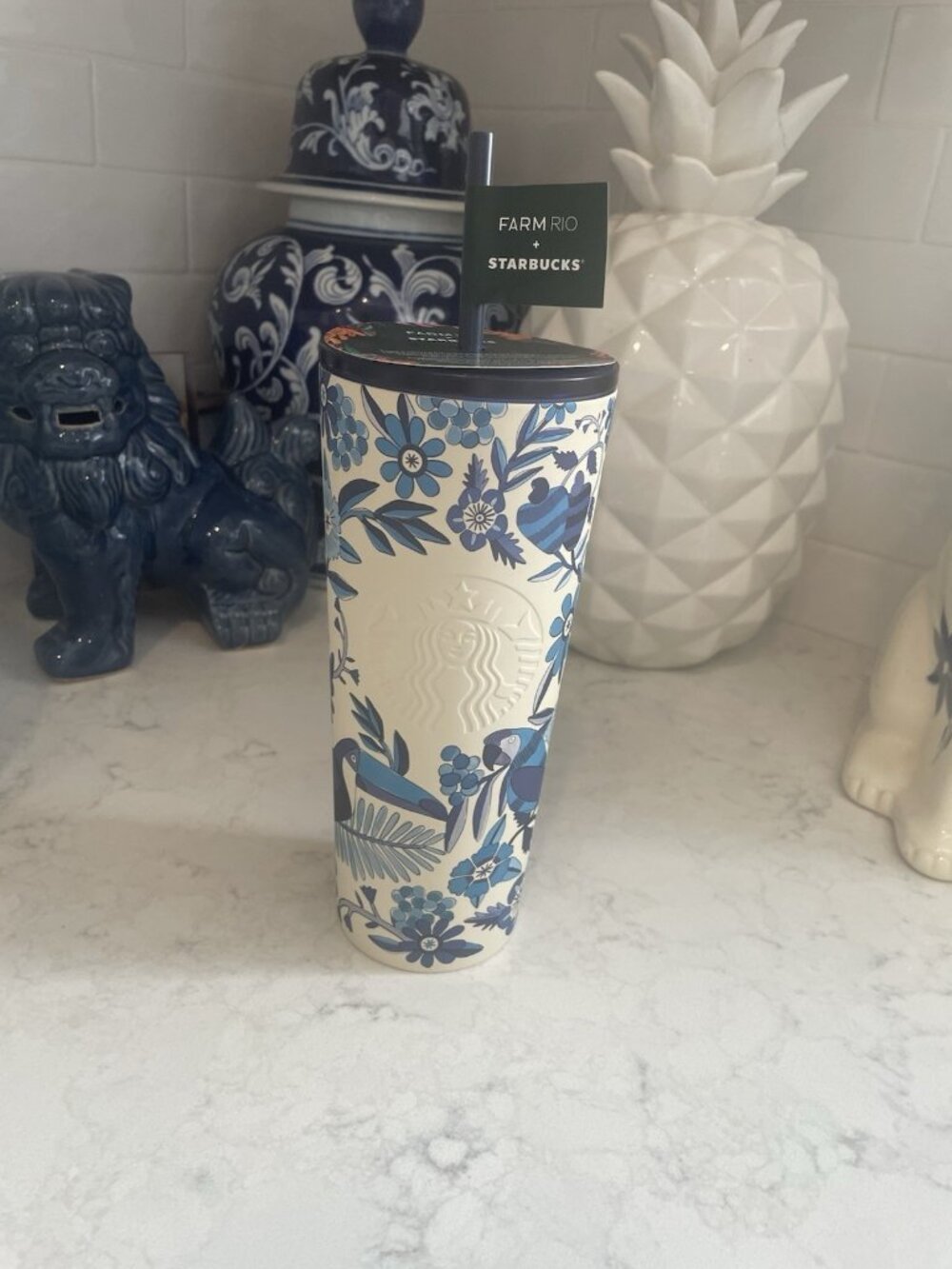 Starbucks 24oz Limited Farm Rio White Cold Cup May 2025 Release
